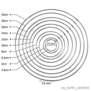 Bahçe Dekorasyonları 5-10pc Gümüş Zanaat Hoop Ring Düğün Rüzgar Çamlaları Asma Dekorasyonları R230613