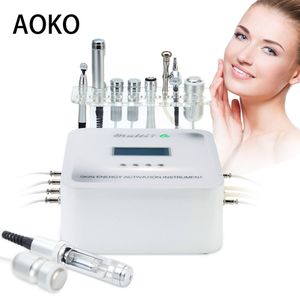Массажер для лица Aoko RF Eye Skin Device Device Microcurrent Skin Multifunction Cold Hammer Scrubber Diamond Dermabrasion Machine 230612