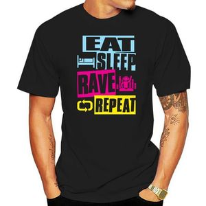 Herren-T-Shirts „Eat Sleep Rave Repeat“-T-Shirts S-3XL, coole Persönlichkeit, lustiges Herren-T-Shirt, schrulliges Hip-Hop-Top, Klassiker 230613