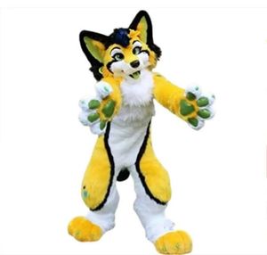 Cat Huksy Köpek Maskot Kostümü Hayvan Fursuit Genç Kostümler Parti Elbise Peluş Aşıklar Kürklü Giysiler