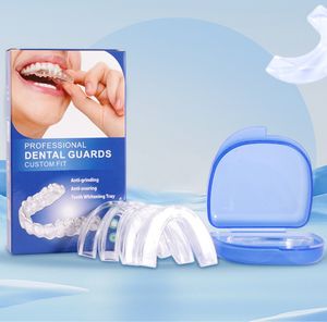 Profesyonel Dental Guard Pack 4 Yeni Yükseltilmiş Taşlama Anti Diş Gece Muhafızları Durdurur Bruxism Diş sıkmayı ortadan kaldırır