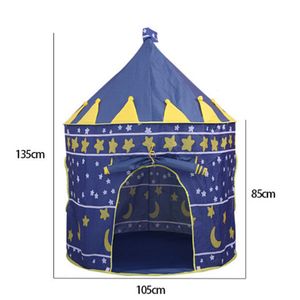 Toy Tents Play Tent Portable Foldable Tipi Prince Folding Tent Children Boy Cubby Play House Kids Gifts Outdoor Toy Tents Castle 230612