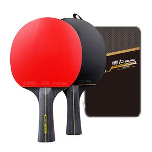 Table Tennis Raquets Boli Table Tennis Racket Set 6 Stars Long / Short Handle For Students Ping Pong Paddle A11 Series 230612