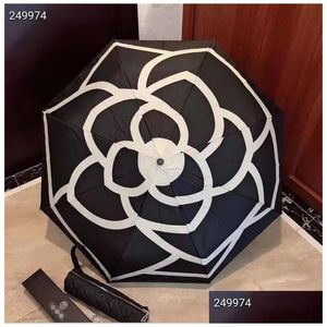 Şemsiye Zarif Tasarımcı C Şemsiyeli Logo Baskı Uygun Güneş Yağmur Palasolleri Kız Katlanır Fikirler Kutu ve Çanta Damla De Dhura