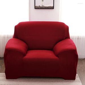 Крышка кресла Красное раскрытие дивана для гостиной 39 Цвета Эластичная твердое питочное кушет