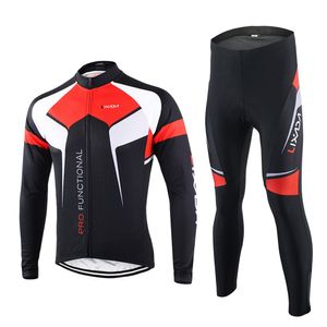 camisa de ciclismo primavera outono conjunto de roupas de ciclismo roupas esportivas terno de bicicleta ao ar livre manga longa calças de camisa respiráveis homens de secagem rápida