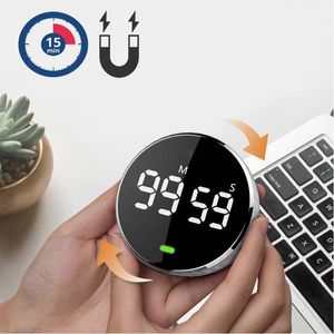 Kitchen Timers Digital Timer Smart Timer Magnetic Electronic Cooking Countdown Clock LED Mechanical Remind Alarm Kitchen Accessories 230613