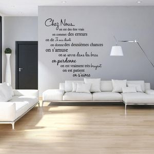 adesivos de parede frases de lema francês autoadesivo adesivo de parede quarto sala de estar decalque decoração de casa adesivos de parede