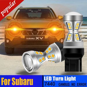 Novo 2pcs T20 7440 CANBUS SEM ERRO LED LUZES DE Turn Signal para Subaru Brz Forester Impreza Legacy Mk4 Mk5 Mk6 Levorg Outback Trezia XV