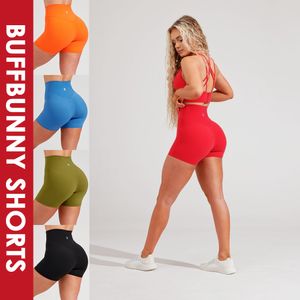 Йога наряд Buffbunny Collection Shorts Женщины плавные фитнес -йога высококачественные тренировочные брюки спортивного зала