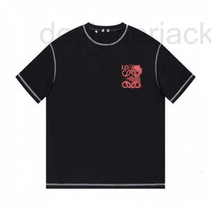 Erkek Tişörtler Tasarımcı Lüks ve Modaya Süet Sahte Cep Halo boya Baskı Erkekler Kadınların Gevşek Takım Kısa Kişeli T-Shirt ZZ7Z