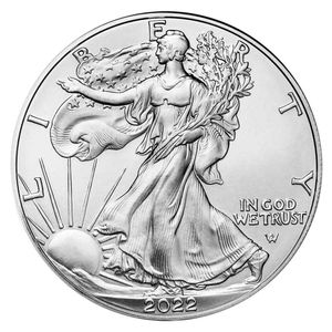 1 oz 2022 Sunshine Walking Liberty American Eagle Silver Coin