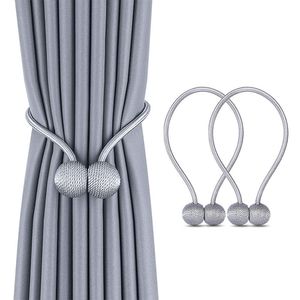 Curtain Poles Magnetic Ball Tiebacks Tie Rope Accessory Rods Accessoires Backs Holdbacks Buckle Clips Hook Holder Home Decor 230613