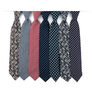 Boyun bağları Terzi Smith moda gündelik keten sıska kravat cadea homme el yapımı basılı bağlar erkekler için 230613