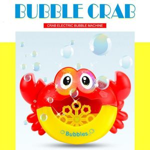 Bath Toys 1pc Outdoor Crabs Bubble Machine Music Kids Bath Toy Bathtub Soap Automatic Bubble Maker Baby Bathroom Toy For Children 230614