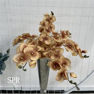 Dekorative Blumen SPR Seide Kunststoff Lavendel Rose Hortensie Weiß Zweig Blatt Blumenarrangement Künstlicher Valentinstag