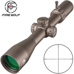 Fire Wolf De 4-16x44 Sf Tactical Riflescope 1 10mil Adjust High Definition Wilde Angle Eyepiece Spotting Scope for Rifle Hunting