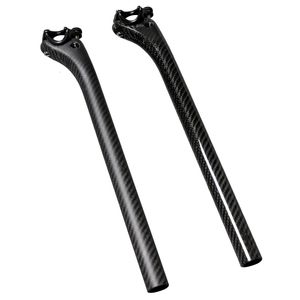 Велосипедные стебли Mountain Road 3K Полное углеродное волокно Bicycle Seatpost Carbon Bike Matb детали 254272308316350MM Бесплатный корабль 230614