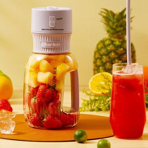 Taşınabilir Elektrik Makameti 1L Büyük Kapasiteli Meyve Suyu Kupası Smoothie Blender 4000mAH Kablosuz Meyve Mikserleri Turuncu Squeezer