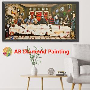 AB 5D Diy Diamond Painting Horror Movie Icons Ancient Egypt Picture Mosaic Cross Stitch Kits Art Home Decoration Wall Sticker