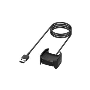 2pcs/lot siyah 1m USB Fast Charger kablo şarj rıhtım standı, fitbit için 2 akıllı saat aksesuarları için
