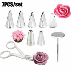 Новый цветочный ножницы для пирога Tulips розовые сопло декор для ногтей подъемник