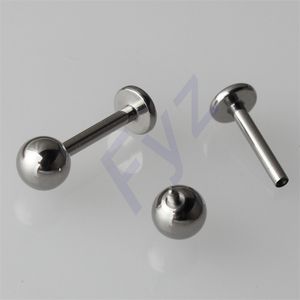 Labret Lip Piercing Jewelry ASTM 36 Внутренняя нить 14G 16G 18G Ушной хрящ -спираль Tragus Stud Body 230614