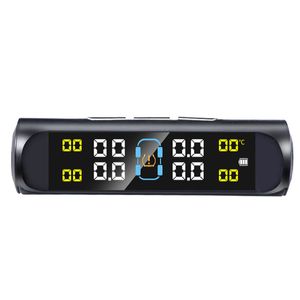 E-ACE Solar TPMS Monitor de pneus automotivos Sensor de pressão dos pneus Sistemas de alarme de segurança automática Display digital Pressão dos pneus