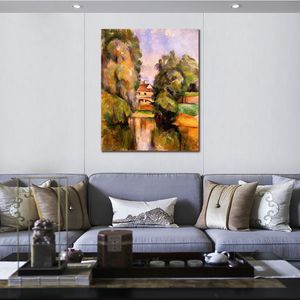 Высококачественный Пол Сезанн Живопись Canvas Art Country House от ручной ручной работы.