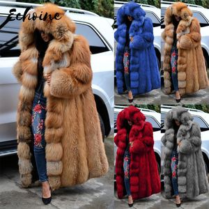 Kadın Ceketleri Kış Moda Sahte Kürklü Ceket Kadın Orta Uzunluk Gevşek Sıcak Ceket Kadın S XXXXL 230616