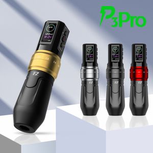 Tattoo Machine EZ P3 Pro Wireless Battery Pen Adjustable Stroke Length Rotary OLED Digital Display Portable Power 230616