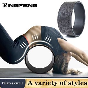 Yoga Çevreleri 3D Point Masaj Yoga Roller Pilates Tekerlek Arka Arka Egzersiz Aracı Kilo Kaybı Sihirli Bel Fitness Aksesuarları 230615