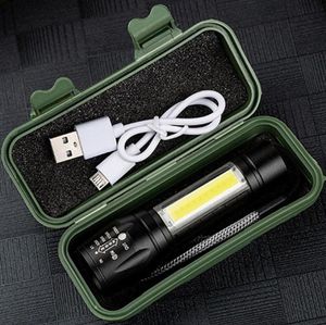 Мини -заряжаемый USB -светодиодный фонарик Высокий мощность