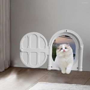 Кошачьи перевозчики дверь питомца долговечна, легко установить белую крытую стенку на стену собаки.