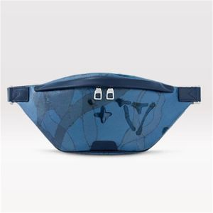 Erkekler için mavi inkjet bel çantaları klasik keşif mini serseri çanta kadın moda tasarımcı kemer çantaları damla mektubu fannypack lüks bumbag göğüs paketi