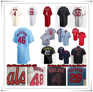 Maglia da baseball personalizzata Paul DeJong Alec Burleson Dylan Carlson Walker Andrew Knizner Jack Flaherty Adam Wainwright Ozzie Smith Stan Musial Bob Gibson Albert Pujols