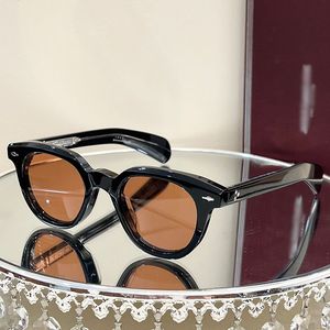 Jacq mar tasarımcı güneş gözlüğü vintage klasik daire el işi gözlük 1948 tıknaz plaka çerçevesi lüks kaliteli güneş gözlüğü kadınlar kadınlar moda orijinal kutu