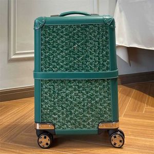 Роскошные багажные троллейбусные корпусы чемодан Canvas кожа 360 градусов вращающихся колесо.
