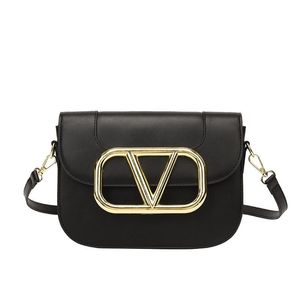 Lüks marka tasarımcısı omuz çantaları moda v mektup çanta cüzdanı vintage bayanlar düz renkli pu deri çanta tasarım omuz çantası 9 renk stok dropshipping