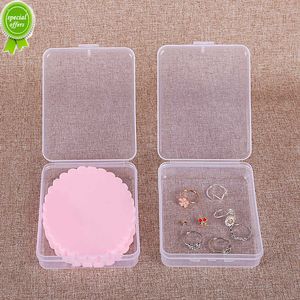 Новый 1/2PCS Square Plastic Transparent Jewelry Beads Container Tools коробка хранения маленькие предметы Sundries Organizer Case Box