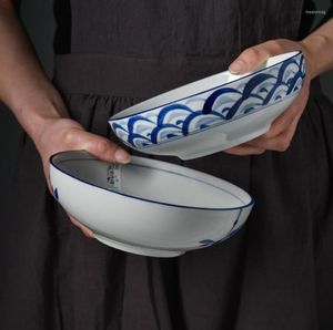 Тарелка керамическая суп миска японская стиль лапша