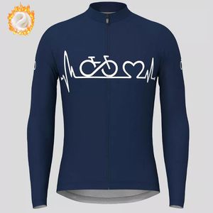 Cycling Jackets Team Winter Cycling Jersey Men's Thermal Fleece Bicycle Clothing MTB Long Sleeve Warm Tops Road Bike Outdoor Sports Jacket 230616