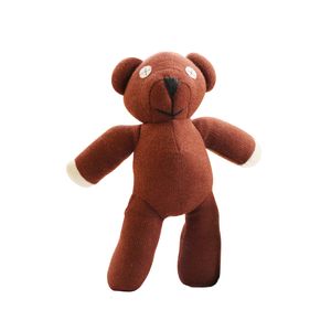 Doldurulmuş peluş hayvanlar 1pc 23cm mr fasulye oyuncak ayı hayvan oyuncak yumuşak karikatür kahverengi bebek çocuk çocuk hediye oyuncakları doğum günü 230617