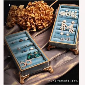 Caixas de joias estilo europeu suporte de exibição de joias para pulseira anel colares suporte de armazenamento bandeja caso caixa porta joias rack decoração de casa 230616