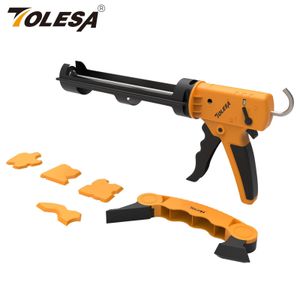 Caulking Gun TOLESA Dripless Caulking Gun Silicone Gun Kit with Comfortable Grip for Kitchen Bathroom Window High Thrust Ratio Hand Caulk Gun 230617