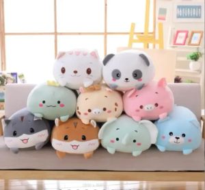 9 Stil Plüschtier Bär Puppe Katze Kissen Kind Geburtstagsgeschenk Baby Geschenke niedlichen Tier Kissen Home Puppe Kinder Geschenke FY7950