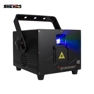 SHEHDS 3000mw RGB Animazione Scansione Luce laser 30KPPS Illuminazione scenica ILDA Colore pieno per la festa nuziale Bar Club DMX512