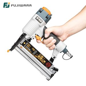 Nail Gun FUJIWARA 3-in-1 Carpenter Pneumatic Nail Gun 18Ga 20Ga Woodworking Air Stapler F10-F50 T20-T50 440K Nails Carpentry Decoration 230617