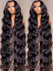 Human Chignons 30 40 Inch Body Wave Lace Front Hair Wigs For Women 13x4 Hd Brazilian 360 Full Wig Pre Plucked 230617