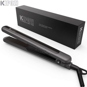 Hair Straighteners KIPOZI Professional Hair Flat Iron 2 In 1 Hair Curler Adjustable Temperature Fast Heating Hair Straightener Straightening Iron 230617